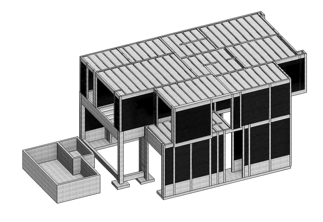 Modelo estructural de casa habitación en Veracruz